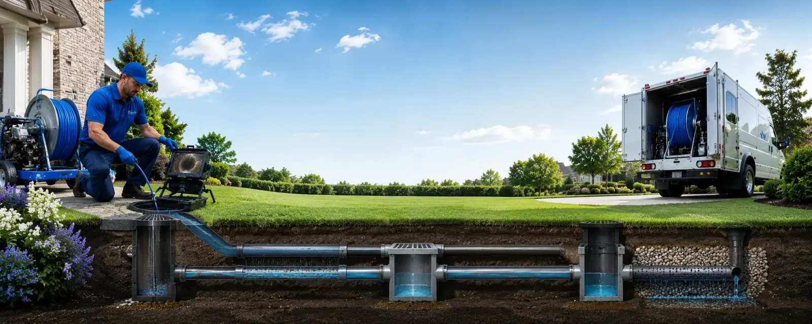 Outdoor drain cleaning information for Vestal, NY